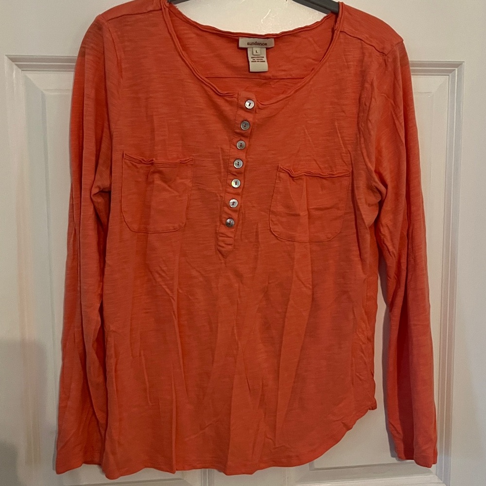 Sundance Coral Button-Up Shirt